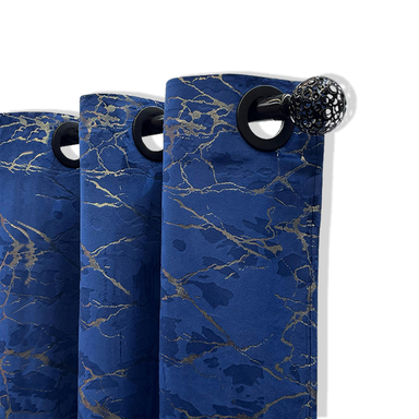 Aban Pardeh gold-stamped velvet ready-made curtain