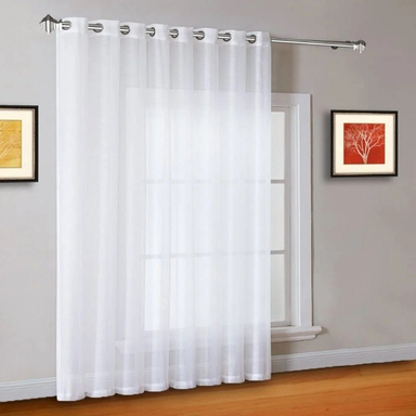 Novin Pardeh Khorshid plain sheer curtain size 280x140 cm