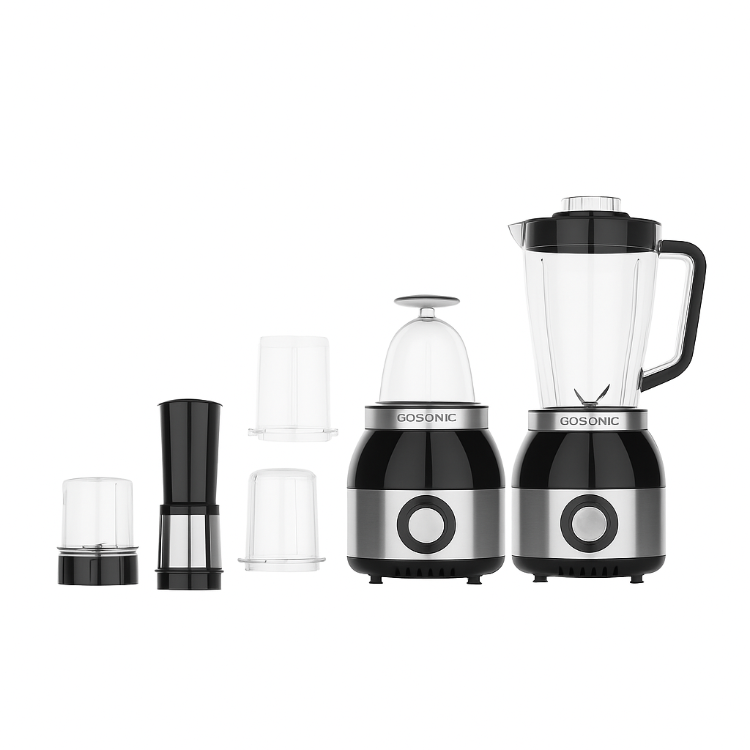 Gosonic multifunction blender and grinder with glass jar and accessories
