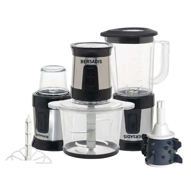Bersadis 7-in-1 Polycarbonate Food Processor Model 4038WB