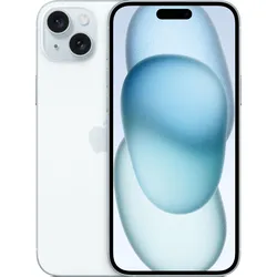 White iPhone with dual rear camera and front display shown side by side