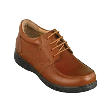 Men's Natural Leather Shoes Shahpar Code KA1021 Walnut Color