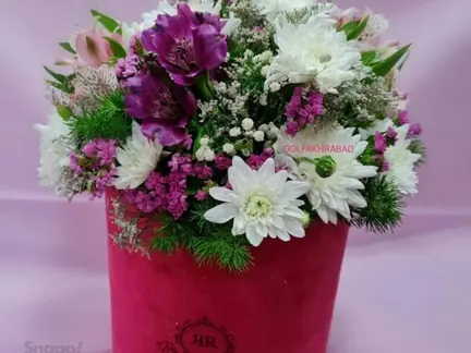 سبد گل میخک و داوودی