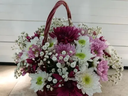 سبد گل بهاری