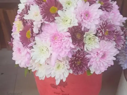 سبد گل بهاری متوسط
