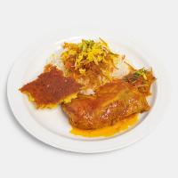 خرید شیرین پلو با مرغ سس پز