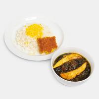 خرید چلو خورشت آلو اسفناج با مرغ