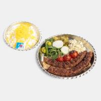 چلو کباب کوبیده معمولی