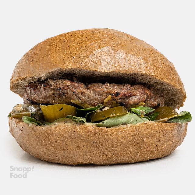 پنینی برگر و ریحان (رژیمی)