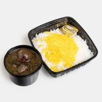 چلو خورشت قرمه سبزی
