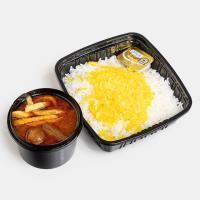 چلو خورشت قیمه سیب زمینی