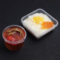 چلو خورشت قیمه بادمجان