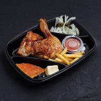 خوراک ران مرغ سرخ شده
