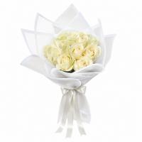 دسته گل رز سفید ۲۱۱