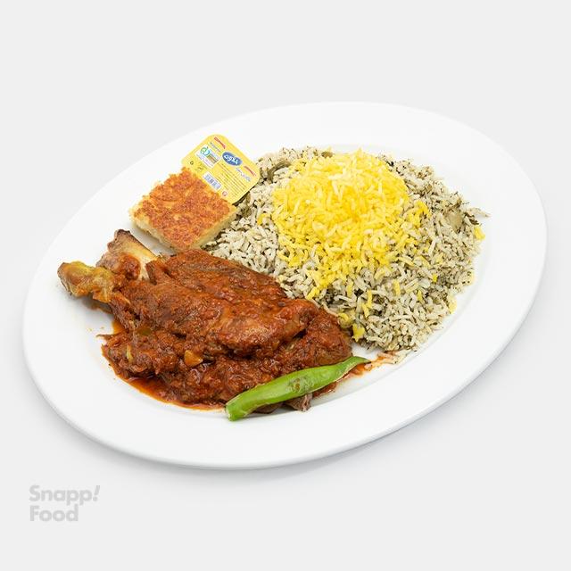 باقالی پلو با ماهیچه گوسفندی