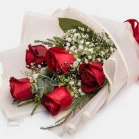 دسته دیزاین شده 5 شاخه رز