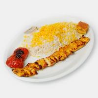 چلو جوجه کباب زعفرانی