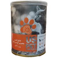 کنسرو گربه uspet طعم مرغ و کدو طنبل
