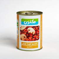 کنسرو لوبیا چیتی با قارچ مکنزی