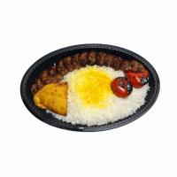 چلو کباب لقمه با برنج ایرانی