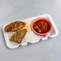 چلو خورشت قیمه بادمجان برنج هندی