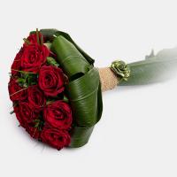 دسته گل رز قرمز 20 شاخه