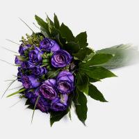 دسته گل رز بنفش 20 شاخه