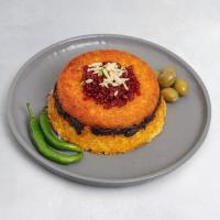 ته چین گوشت و بادمجان