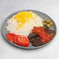 چلو کباب تابه ای