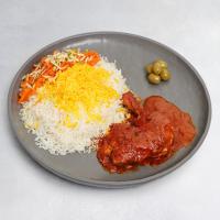 شیرین پلو با مرغ (ران)