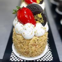 کیک یک نفره وانیلی