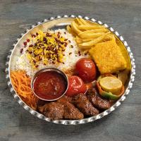 چلو کباب تابه ای