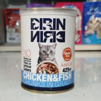 کنسرو گربه دیرین دیرین چانکی با طعم مرغ و ماهی ۴۲۵ گرم