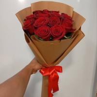 دسته گل رز15 شاخه رز قرمز