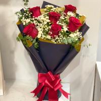 دسته‌گل رز 6 شاخه ای