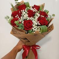 دسته گل رز‌ ۸ شاخه