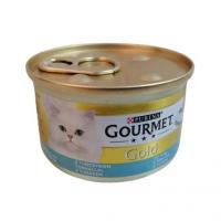 کنسرو خمیری گربه گورمت گلد طعم ماهی تن 85 گرم (آلمان)
