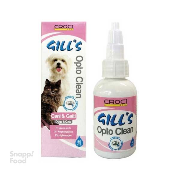 محلول تمیز کننده چشم سگ و گربه 50 میلی لیتری جیلز (gills