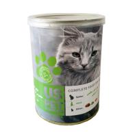 کنسرو پته گربه بالغ یو اس پت با طعم مرغ، کدو سبز و ماهی سالمون