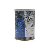 کنسرو پته گربه بالغ یو اس پت با طعم گوشت گوساله، مرغ و بوقلمون