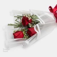 دسته دیزاین شده 3 شاخه رز