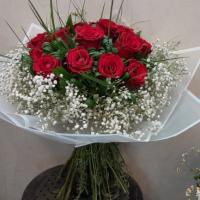 دسته گل رز قرمز 1 دسته (17 شاخه)
