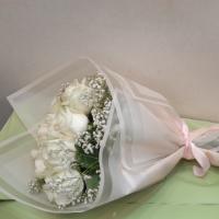 دسته گل رز سفید 1 دسته (11 شاخه)