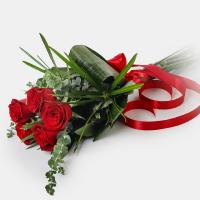 دسته گل رز پنج شاخه