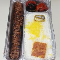چلو کوبیده مخصوص (دو سیخ)