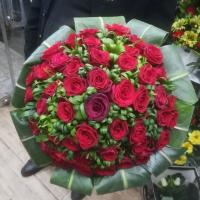 دسته گل رز هلندی زرد