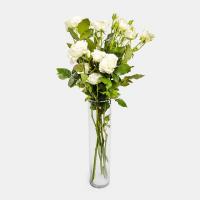 دسته گل رز مینیاتوری سفید