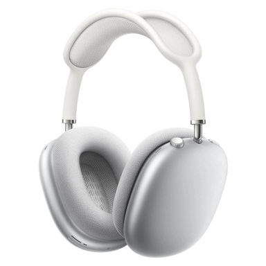 Apple AirPods Max over-ear wireless headphones in silver color.
