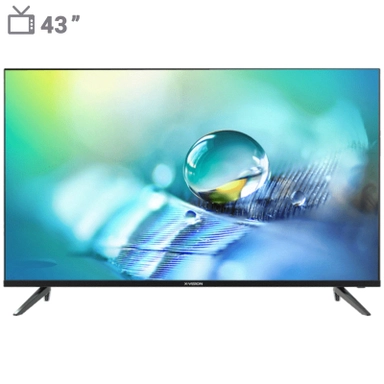43-inch X-Vision Full HD Smart TV with slim design – close-up image of a water droplet on a feather