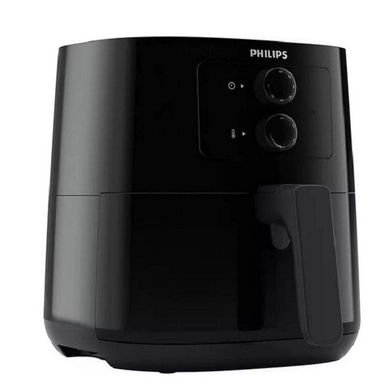 Black Philips air fryer with digital display